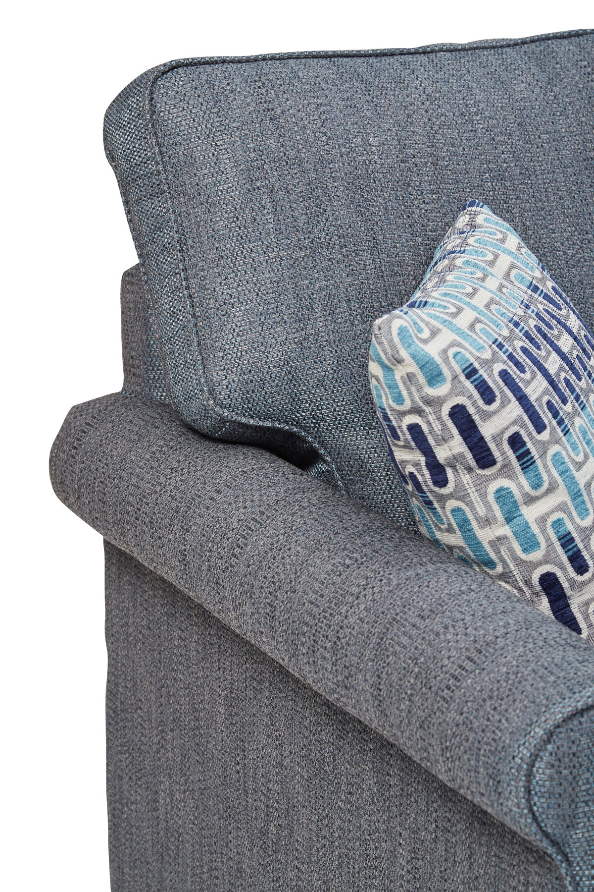 Poppy 3 Seater Fabric Sofa Bed Blue