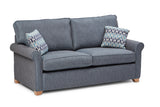 Poppy 3 Seater Fabric Sofa Bed Blue
