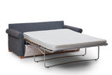 Poppy 3 Seater Fabric Sofa Bed Blue