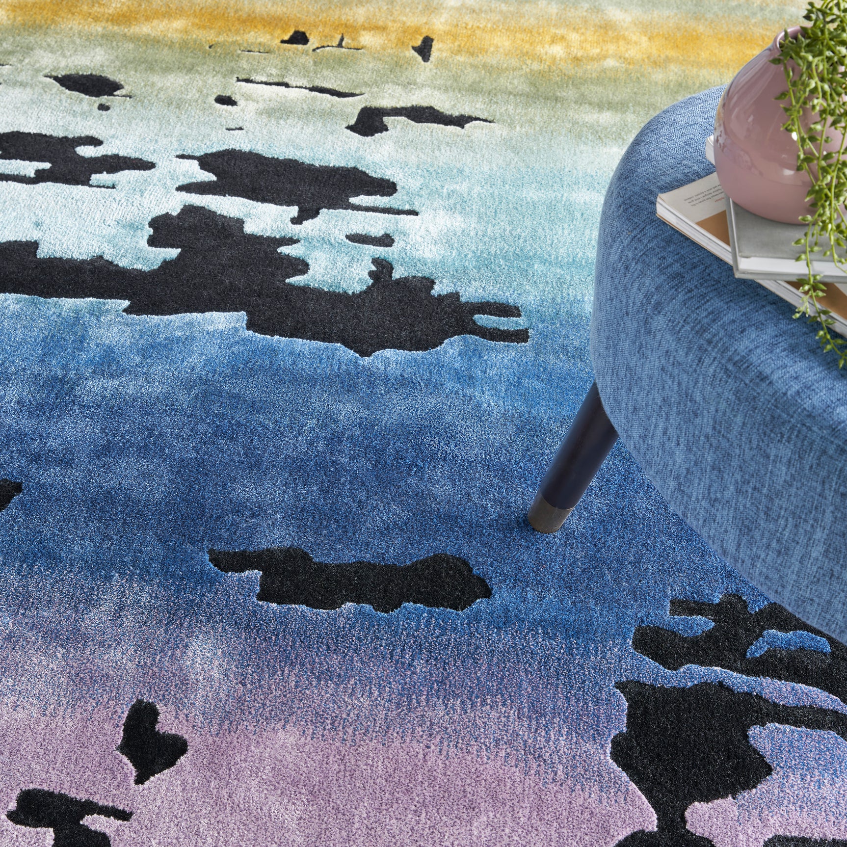 Prismatic Rug PRS23 Black Multicolour