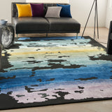 Prismatic Rug PRS23 Black Multicolour