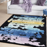 Prismatic Rug PRS23 Black Multicolour