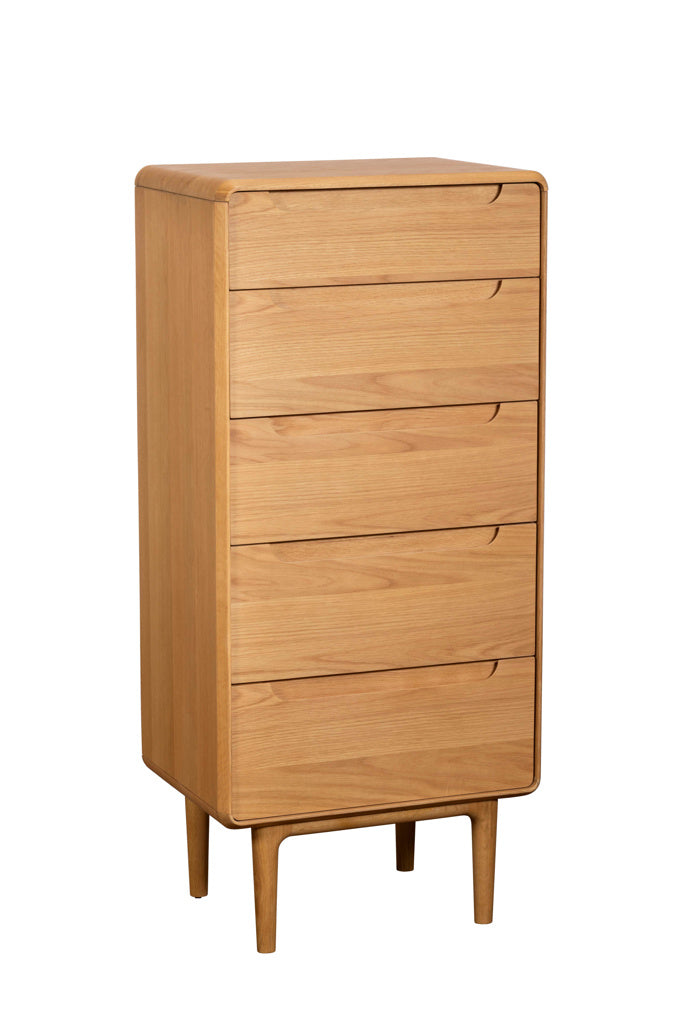 Remington 5 Drawer Tall Chest with Mirror