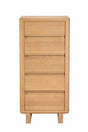 Rowan 5 Drawer Tall Chest Oak