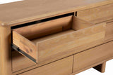 Rowan 6 Drawer Wide Chest Oak