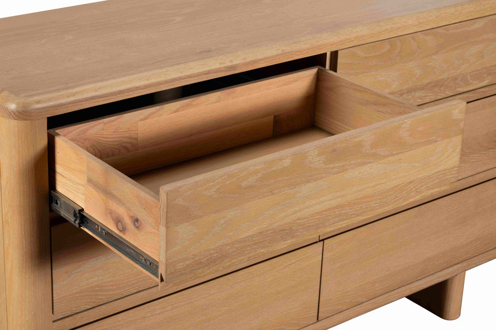 Rowan 6 Drawer Wide Chest Oak