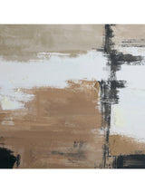 Sable Rise Hand Embellished Canvas Wall Art