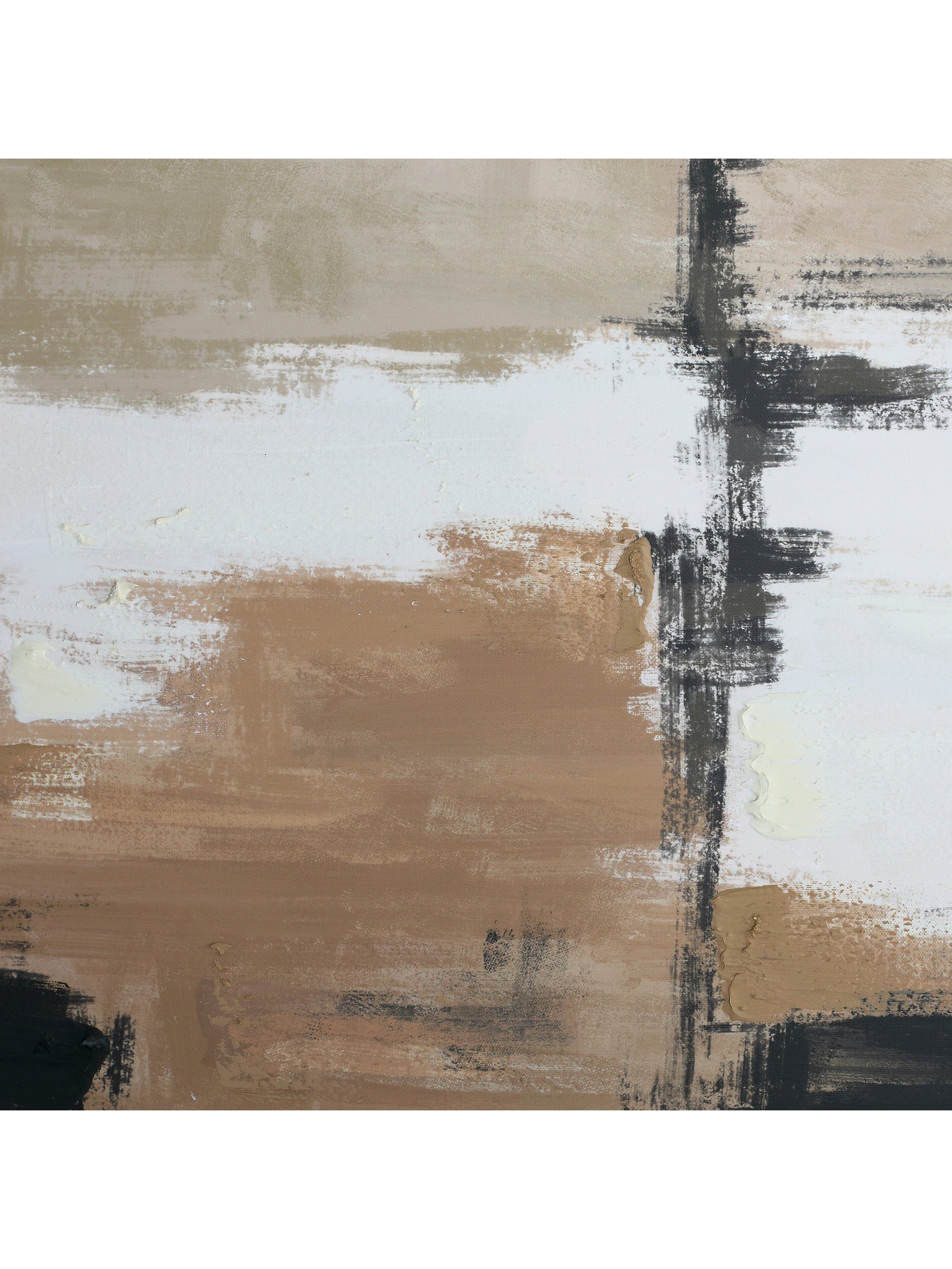 Sable Rise Hand Embellished Canvas Wall Art