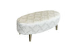 Sabrina Accent Fabric Oval Stool