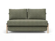 Selena 2 Seater Fabric Sofa Bed Olive Green