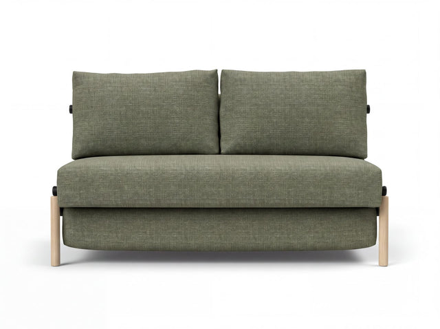 Selena 2 Seater Fabric Sofa Bed Olive Green