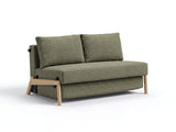 Selena 2 Seater Fabric Sofa Bed Olive Green