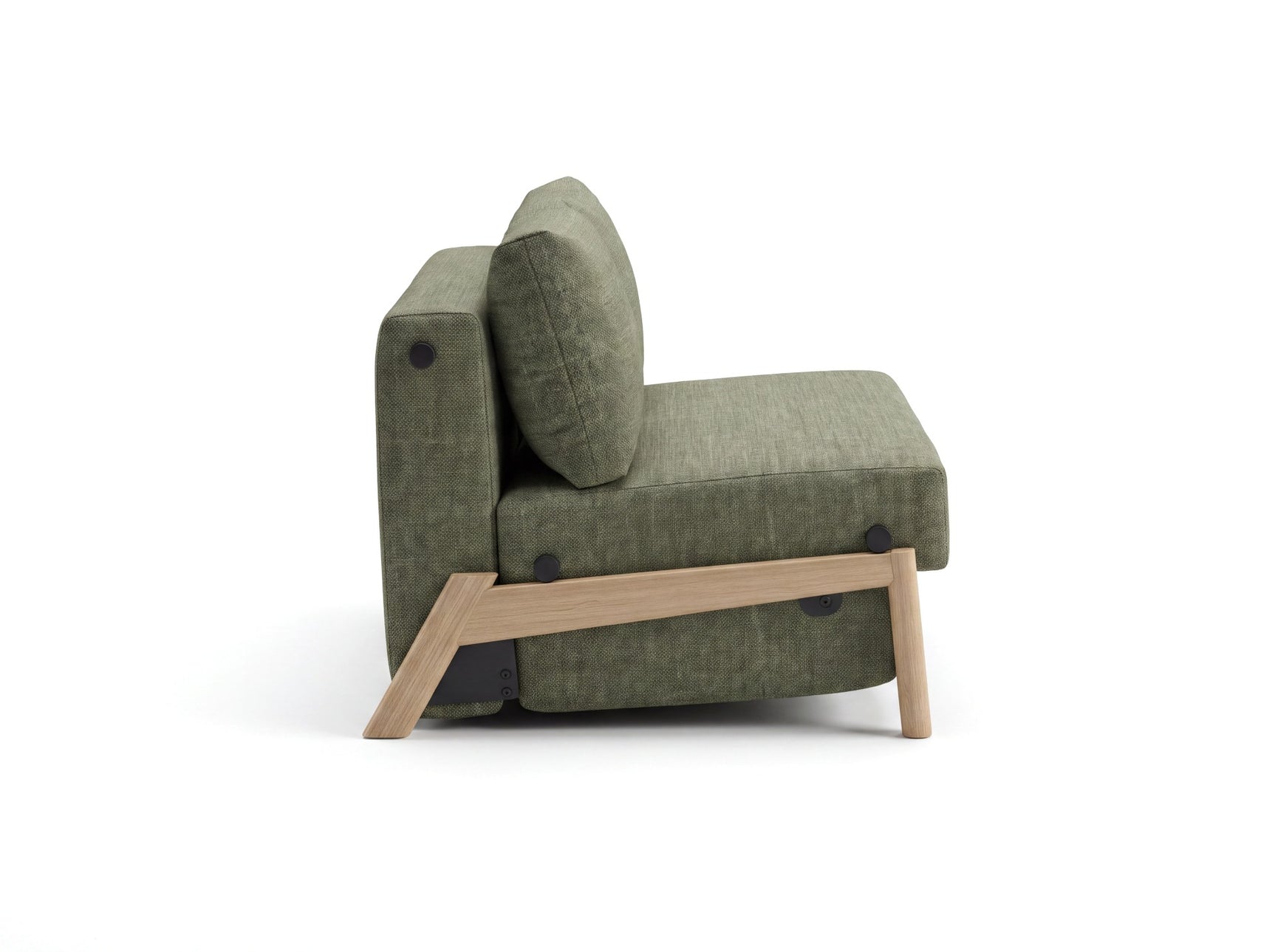 Selena 2 Seater Fabric Sofa Bed Olive Green