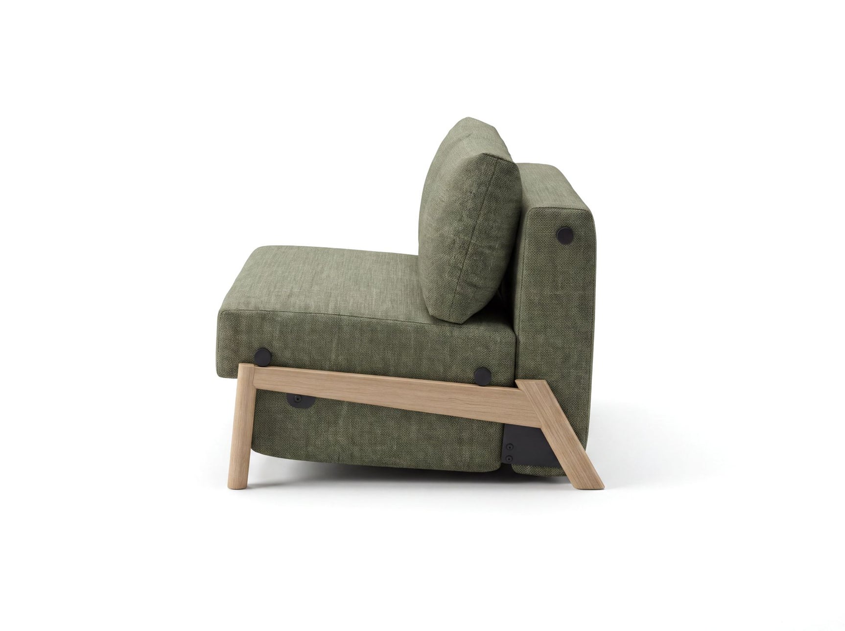 Selena 2 Seater Fabric Sofa Bed Olive Green