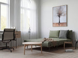 Selena 2 Seater Fabric Sofa Bed Olive Green