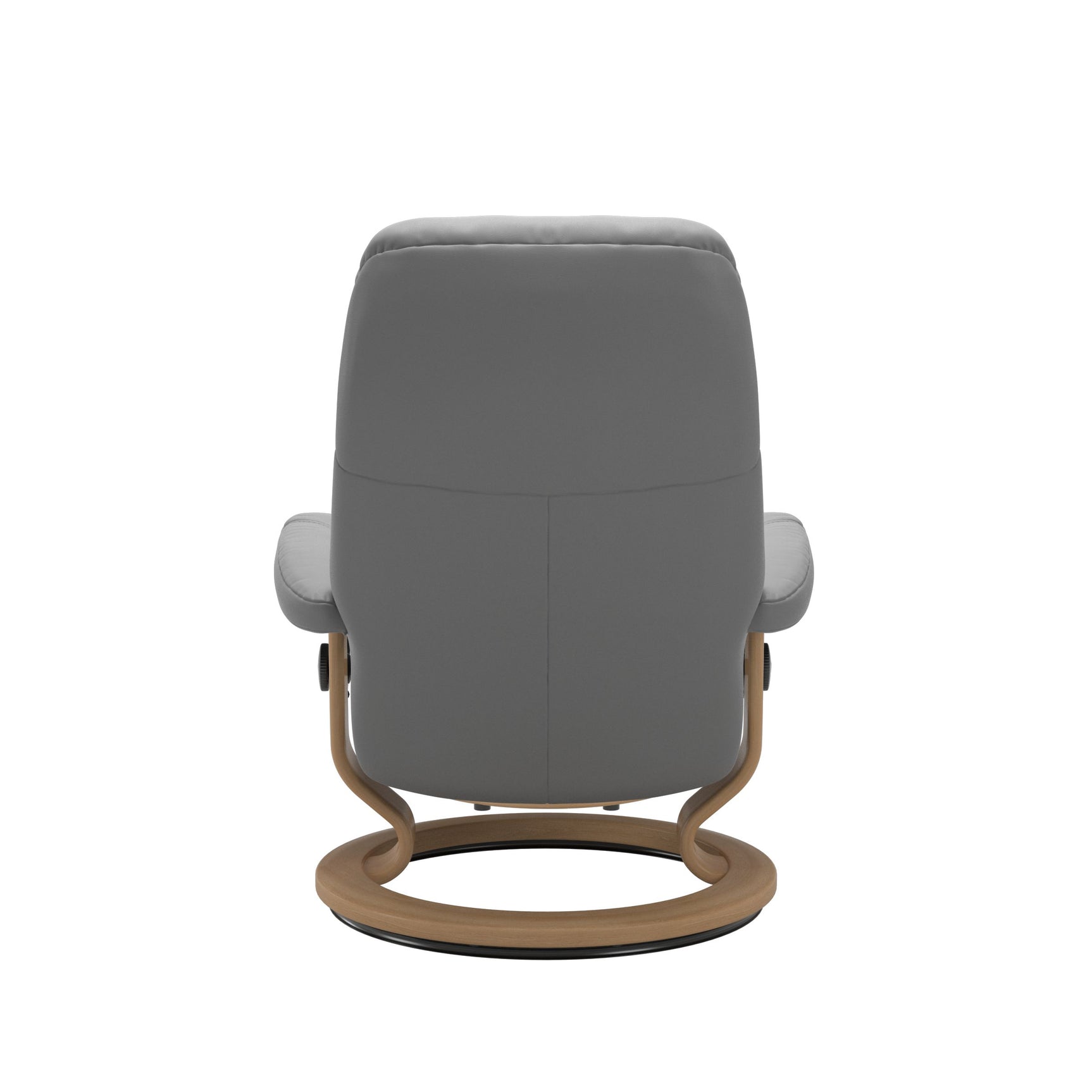 Stressless Consul Wild Dove Small Recliner Chair and Stool