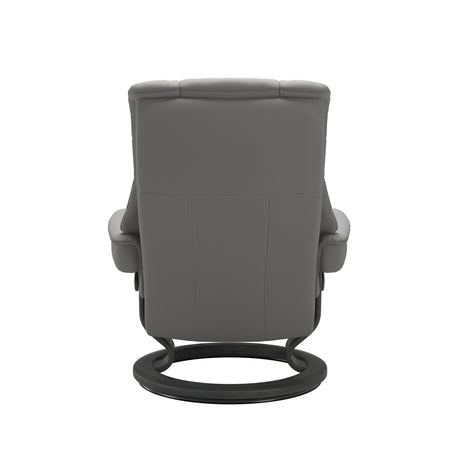 Stressless Mayfair Recliner Chair & Stool Medium Silver Grey/Grey