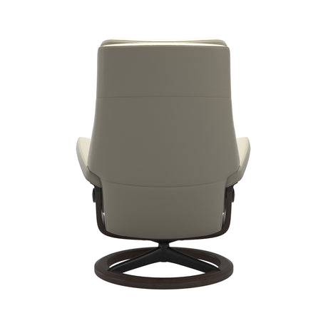 Stressless Paul M Recliner Light Grey Chair and Stool