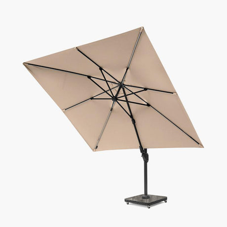 Taupe Glow Garden Parasol and Base