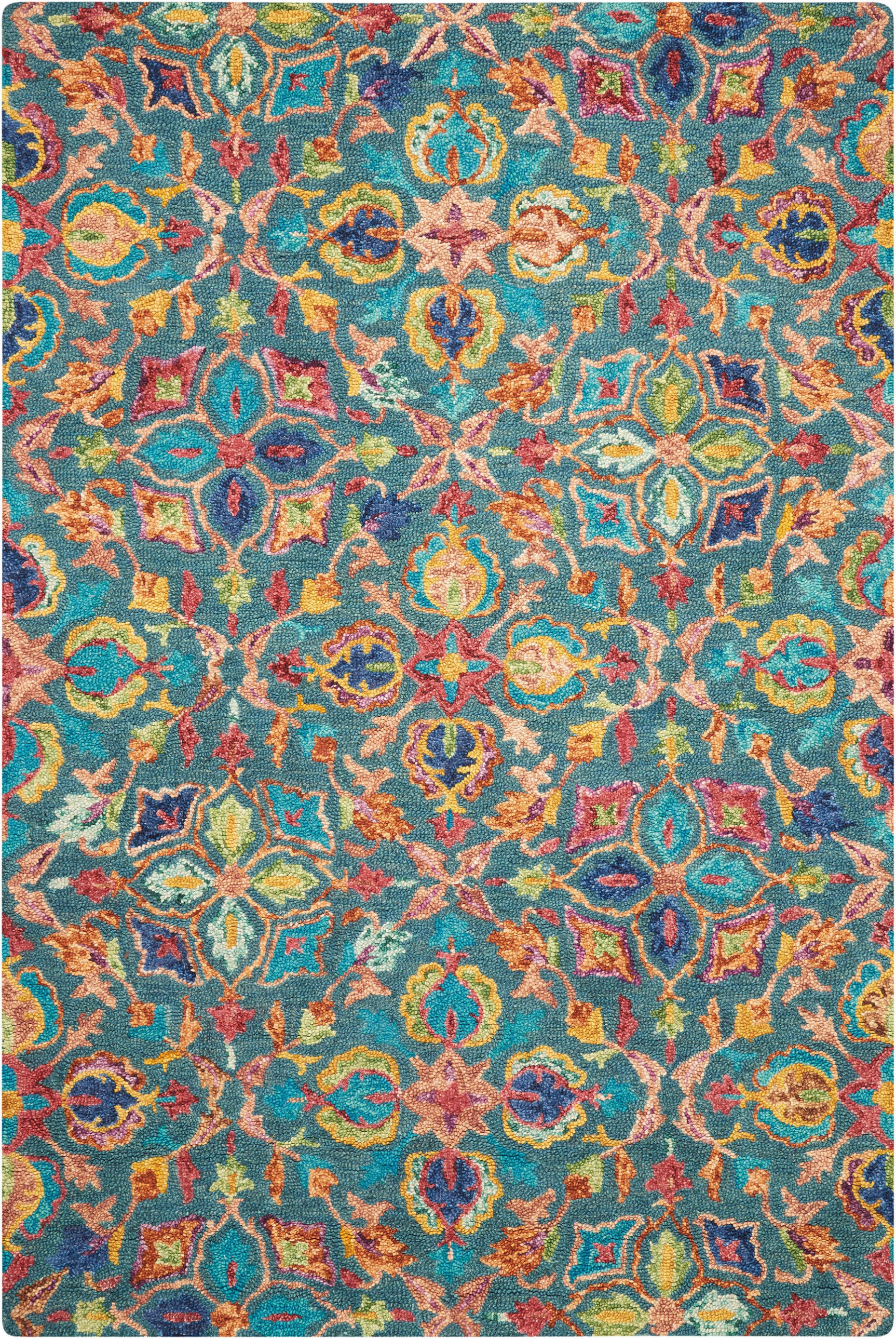 Vibrant VIB08 Teal Rug
