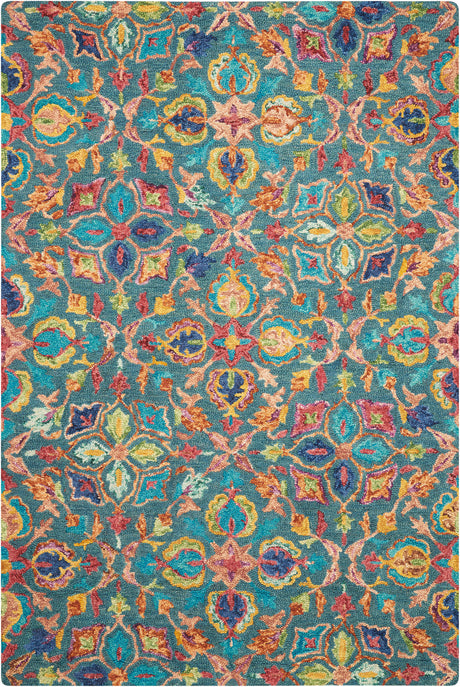 Vibrant VIB08 Teal Rug
