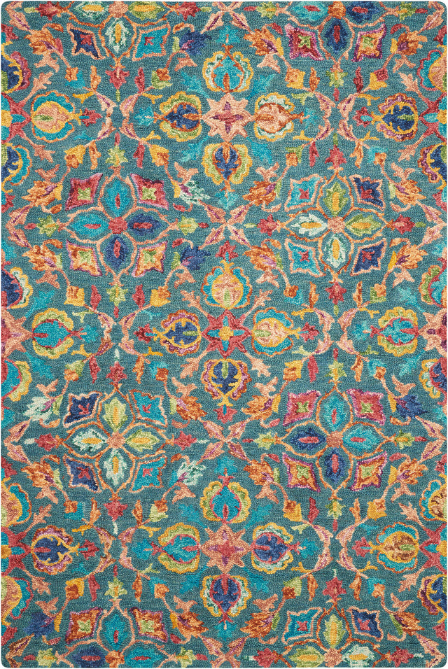 Vibrant VIB08 Teal Rug