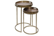 Vienna Antique Gold Atlas Side Table Set