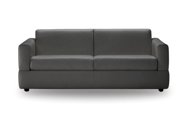 Visconti 3 Seater Leather Sofa Bed Anthracite