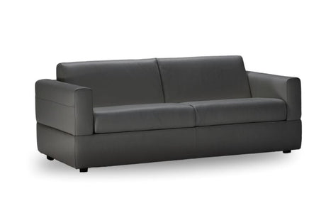 Visconti 3 Seater Leather Sofa Bed Anthracite