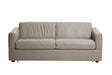 Visconti 3 Seater Leather Sofa Bed Dark Grey