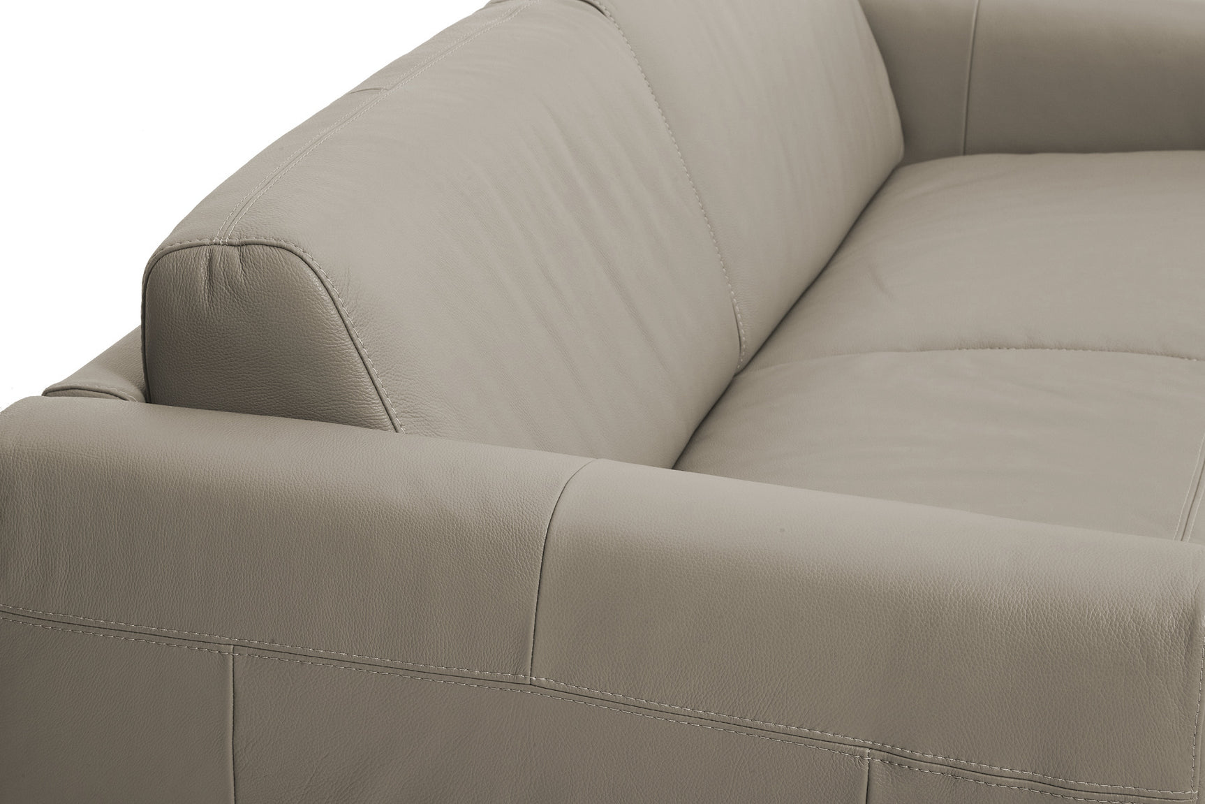 Visconti 3 Seater Leather Sofa Bed Dark Grey