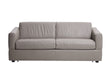 Visconti 3 Seater Leather Sofa Bed Warm Grey