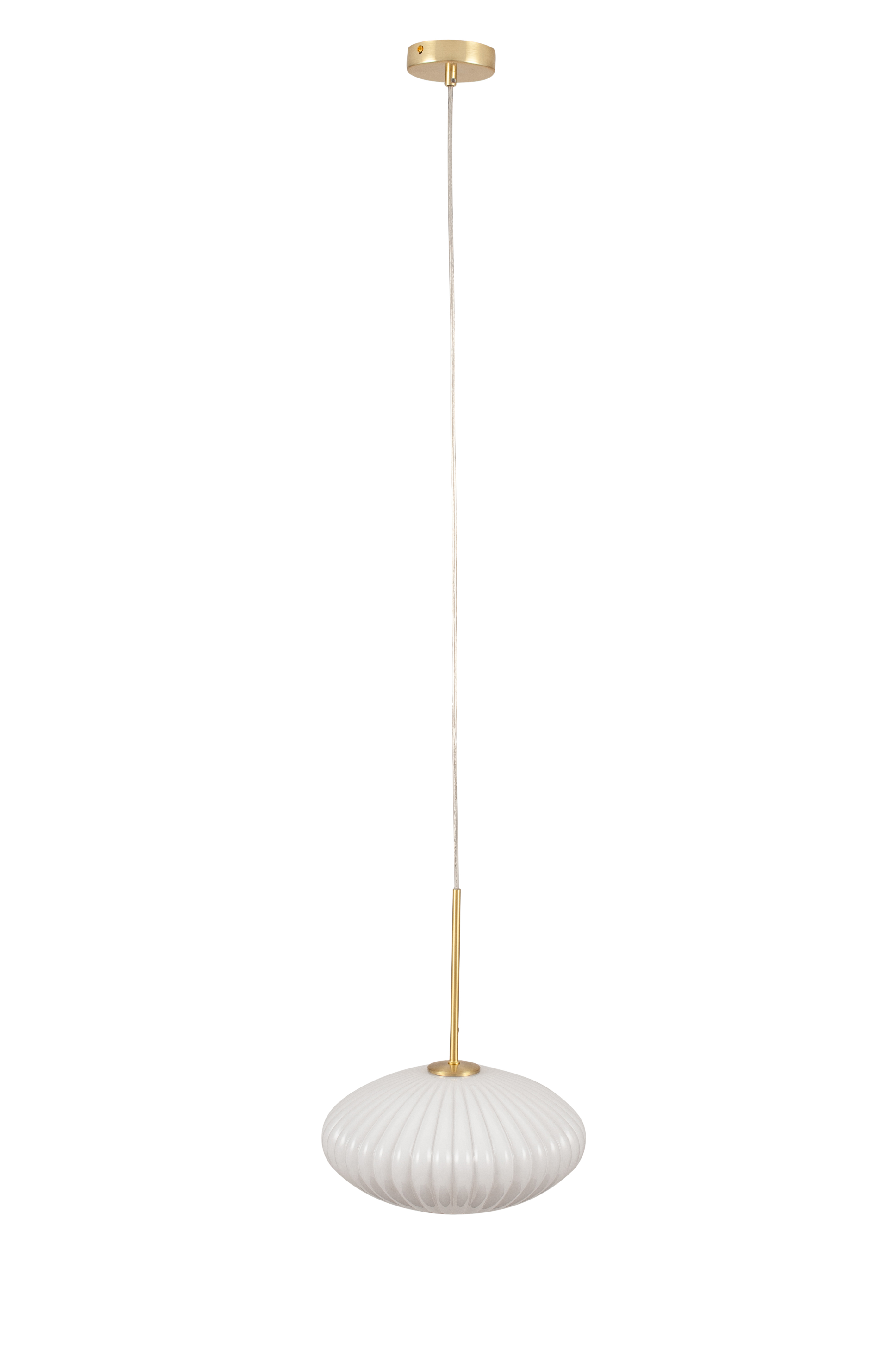 Emilia Ribbed Oval Pendant