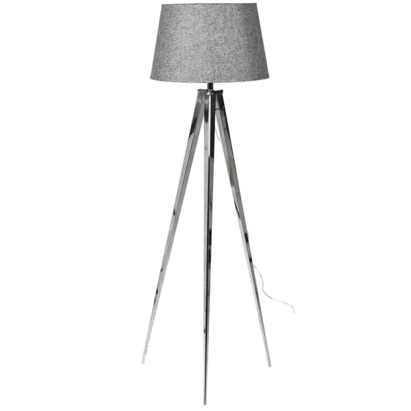 Chrome Tripod Floor Lamp It0205862, Grey Tripod Floor And Table Lamp Set