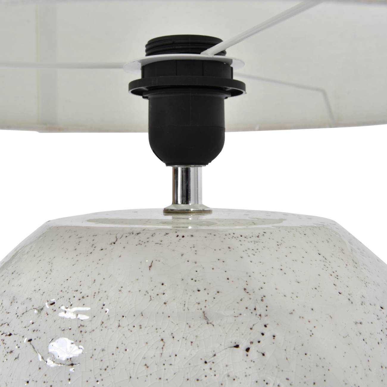 Speckle Terracotta Table Lamp with Shade