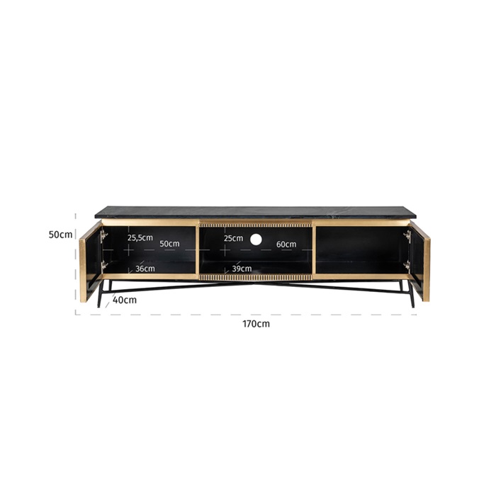 Richmond Ironville 2 Door TV Unit