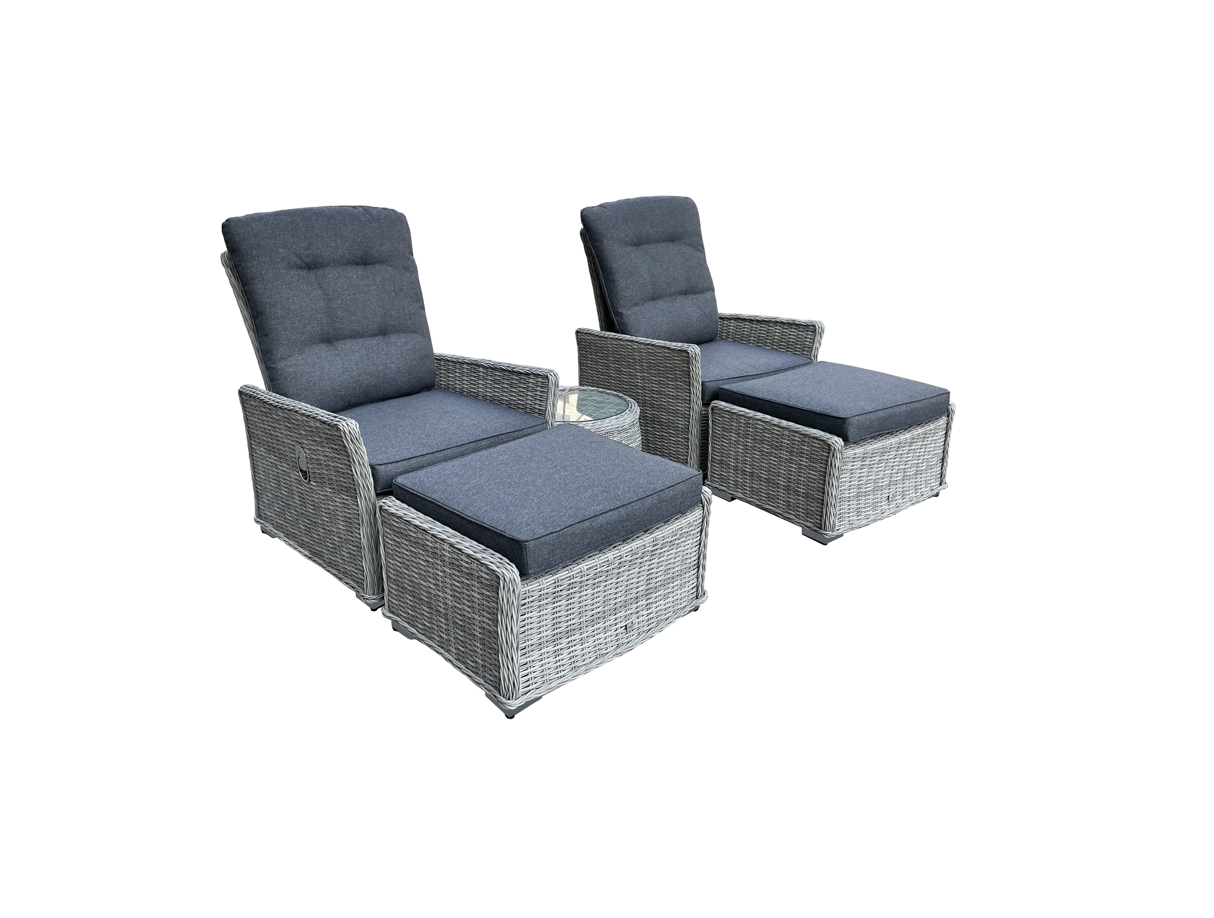 Cruz Dual Reclining Garden Lounge Set