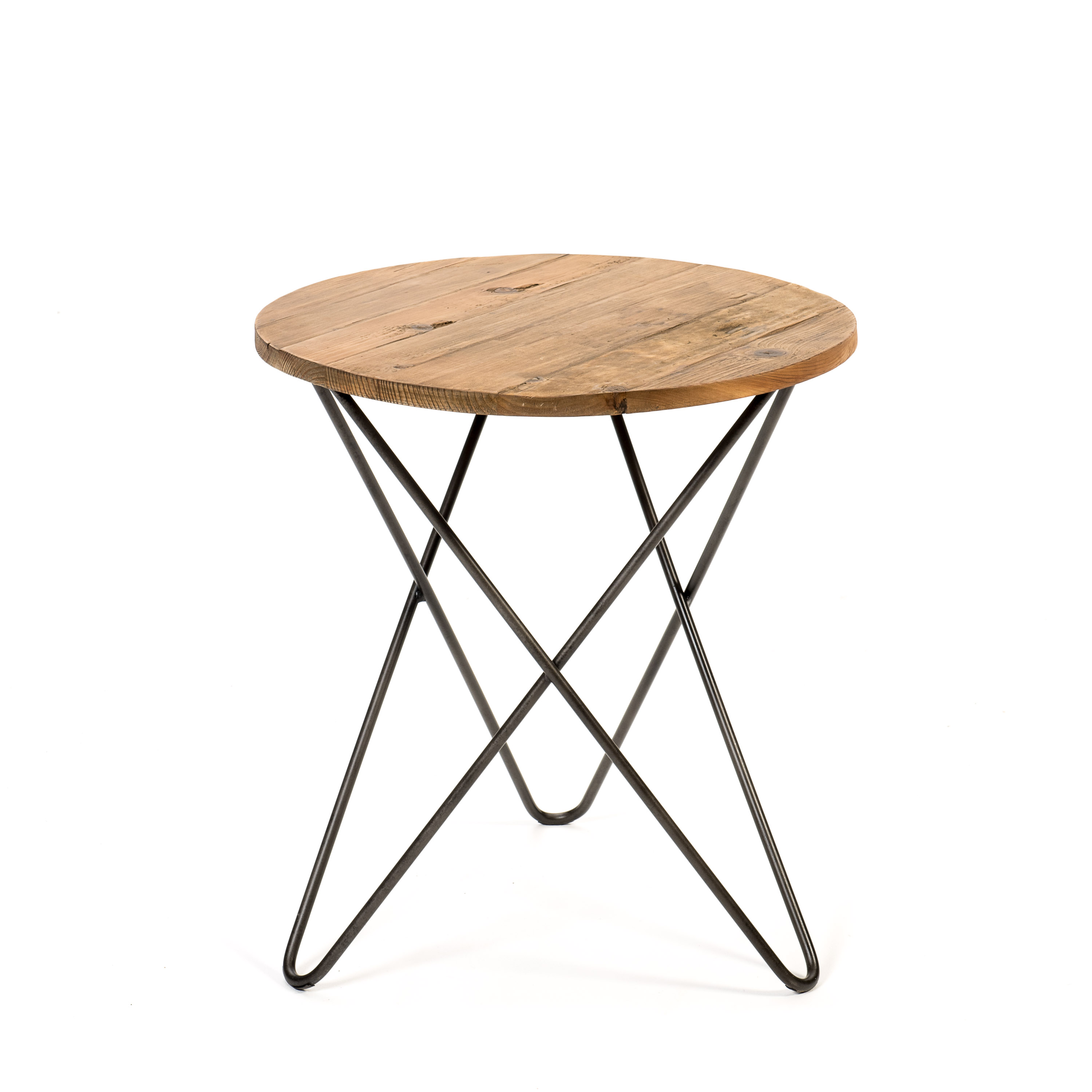 Vintage Side Table with Hairpin Legs