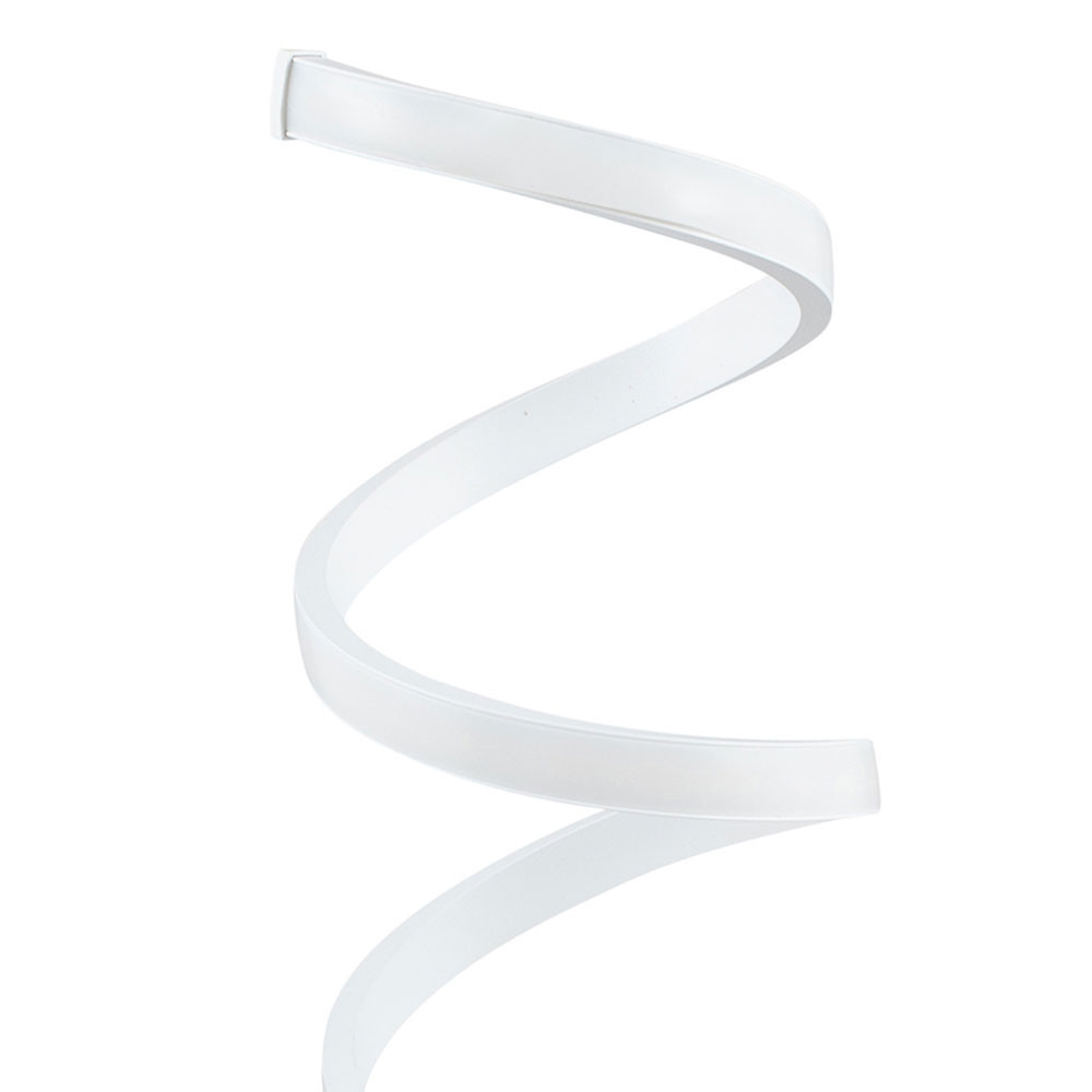 Solaris White Spiral Table Lamp