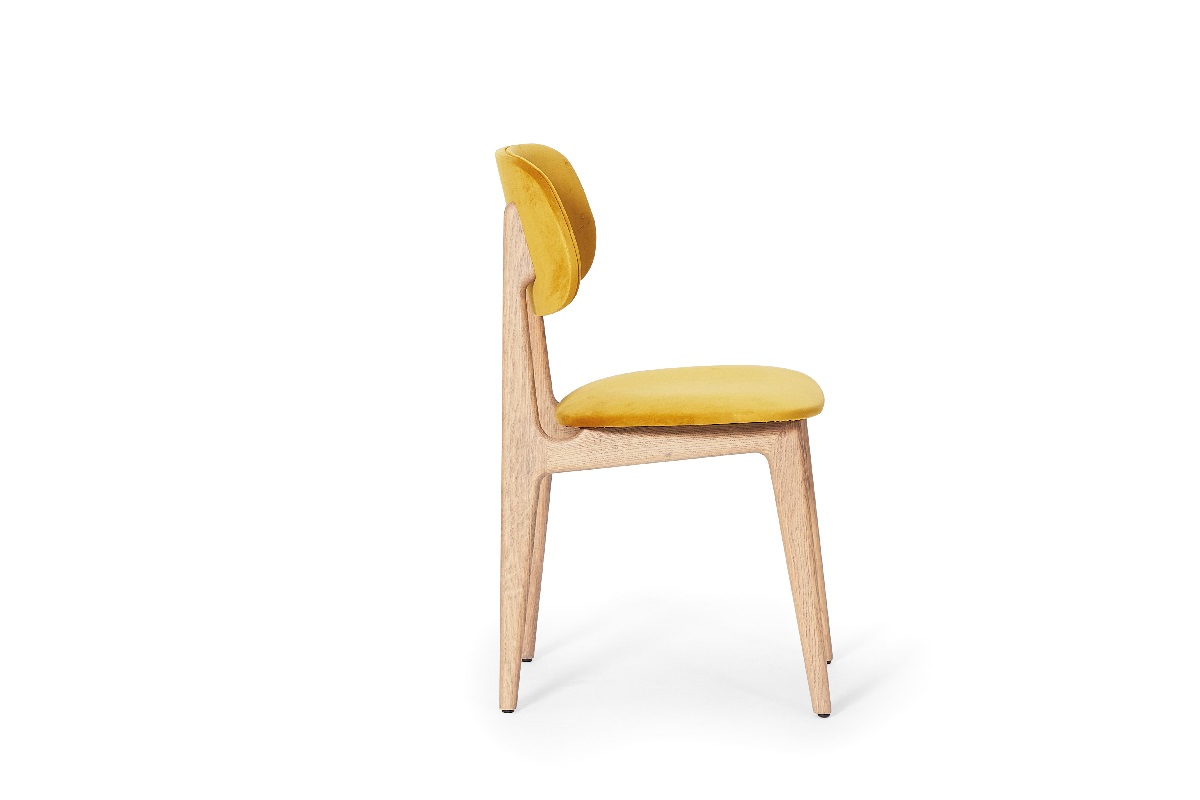 Hugo Saffron Velvet Dining Chair