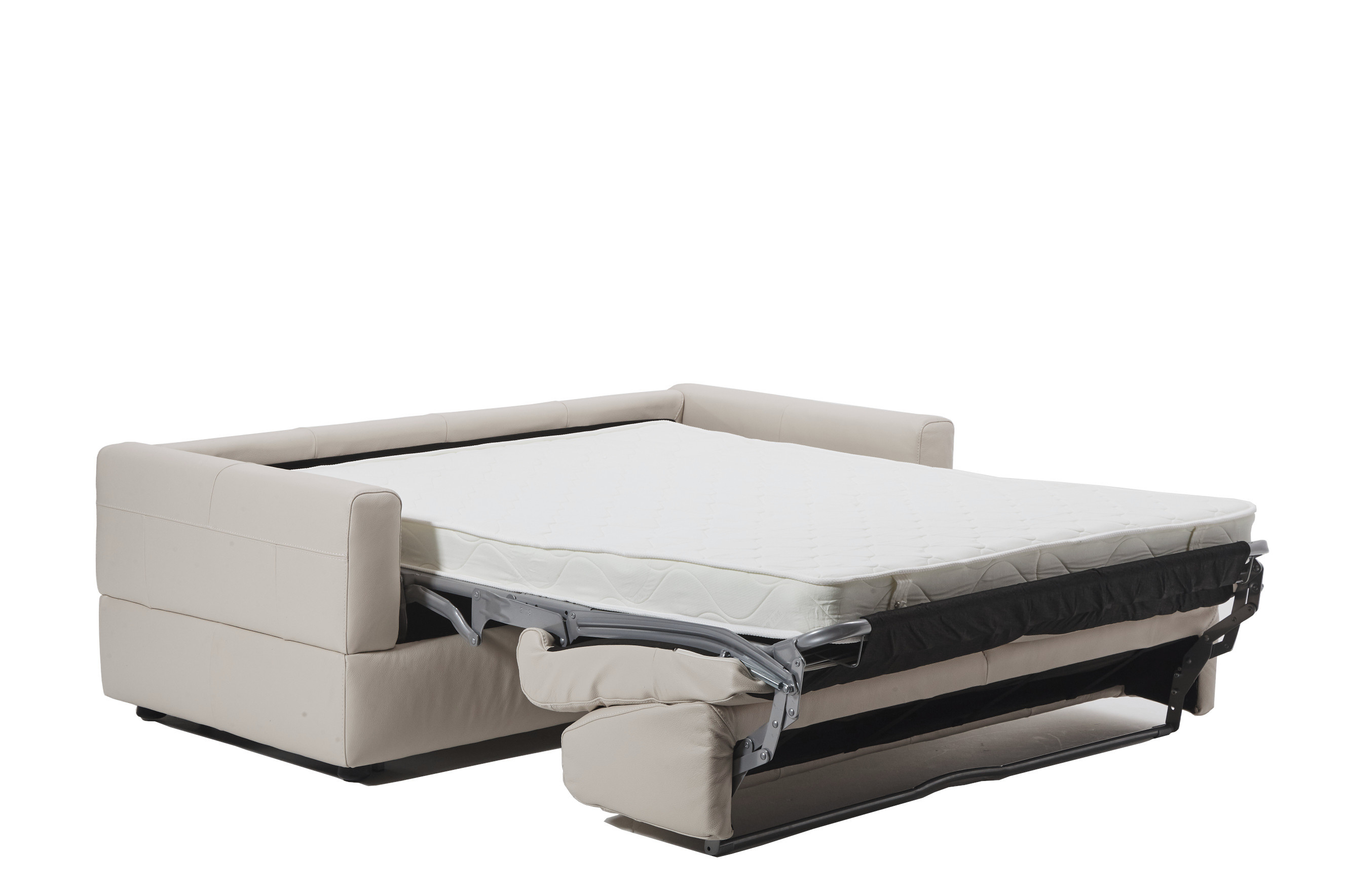 Visconti Leather Sofa Bed - White