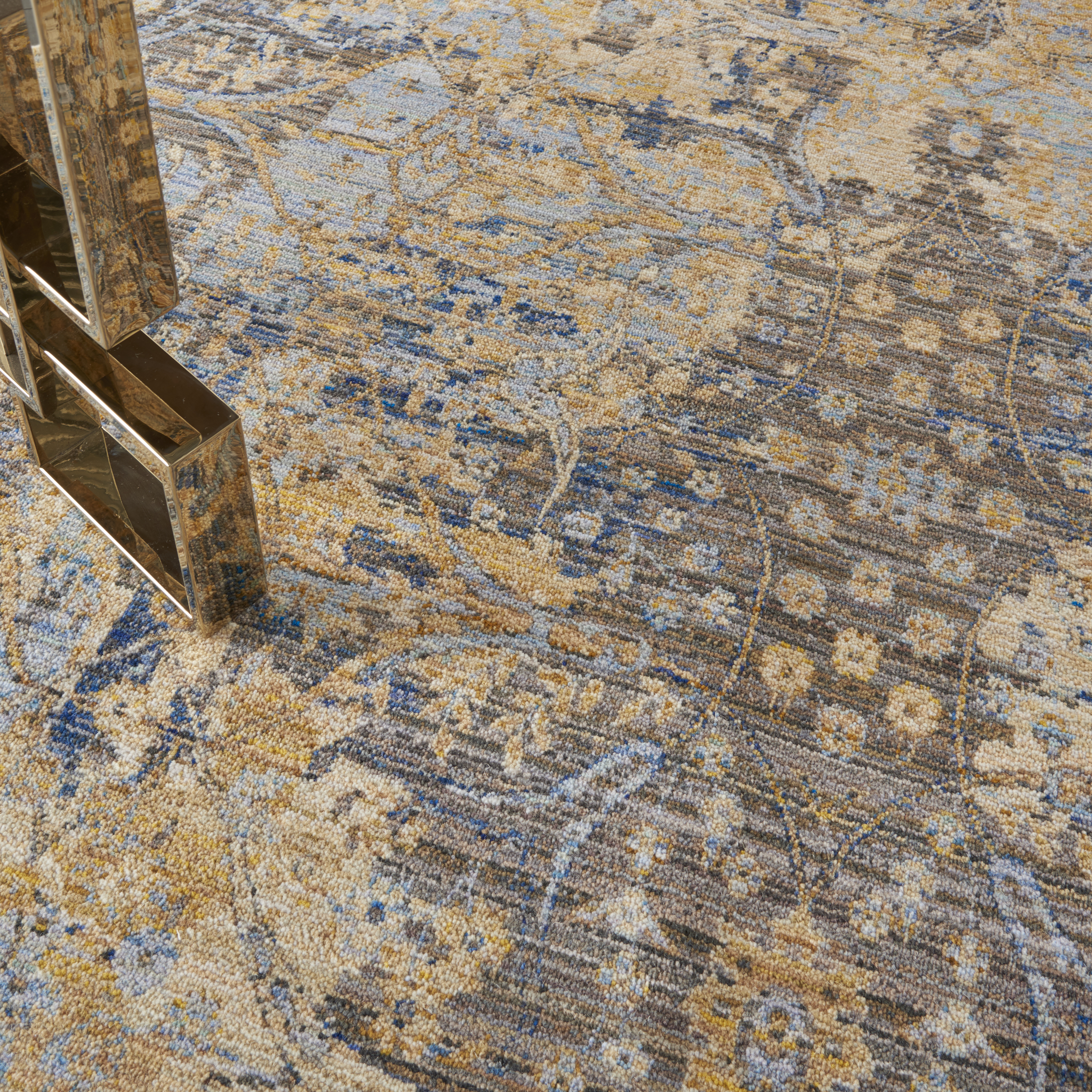 Majestic Beige Blue Rug