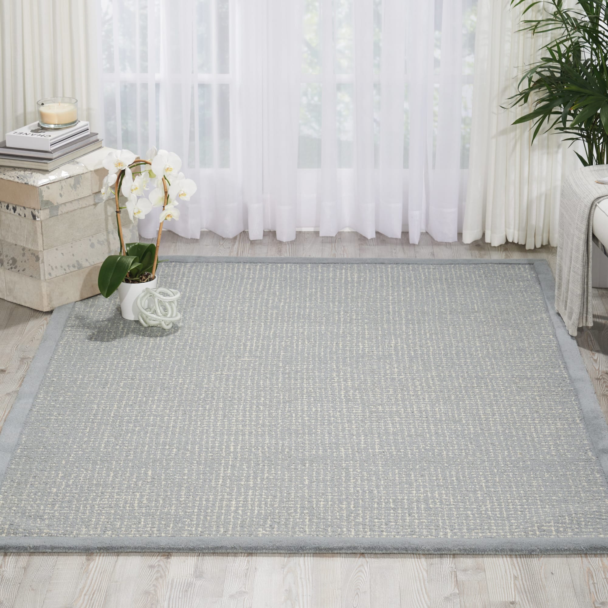 River Brook Rug KI809 Light Blue/Ivory