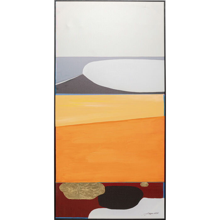Orange Abstract Shapes Picture
