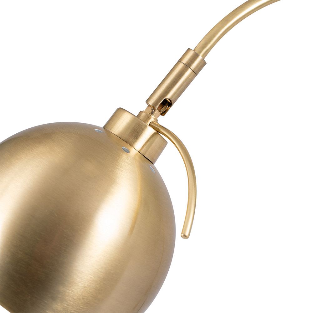 Feliciani Brushed Brass and White Marble Table Lamp