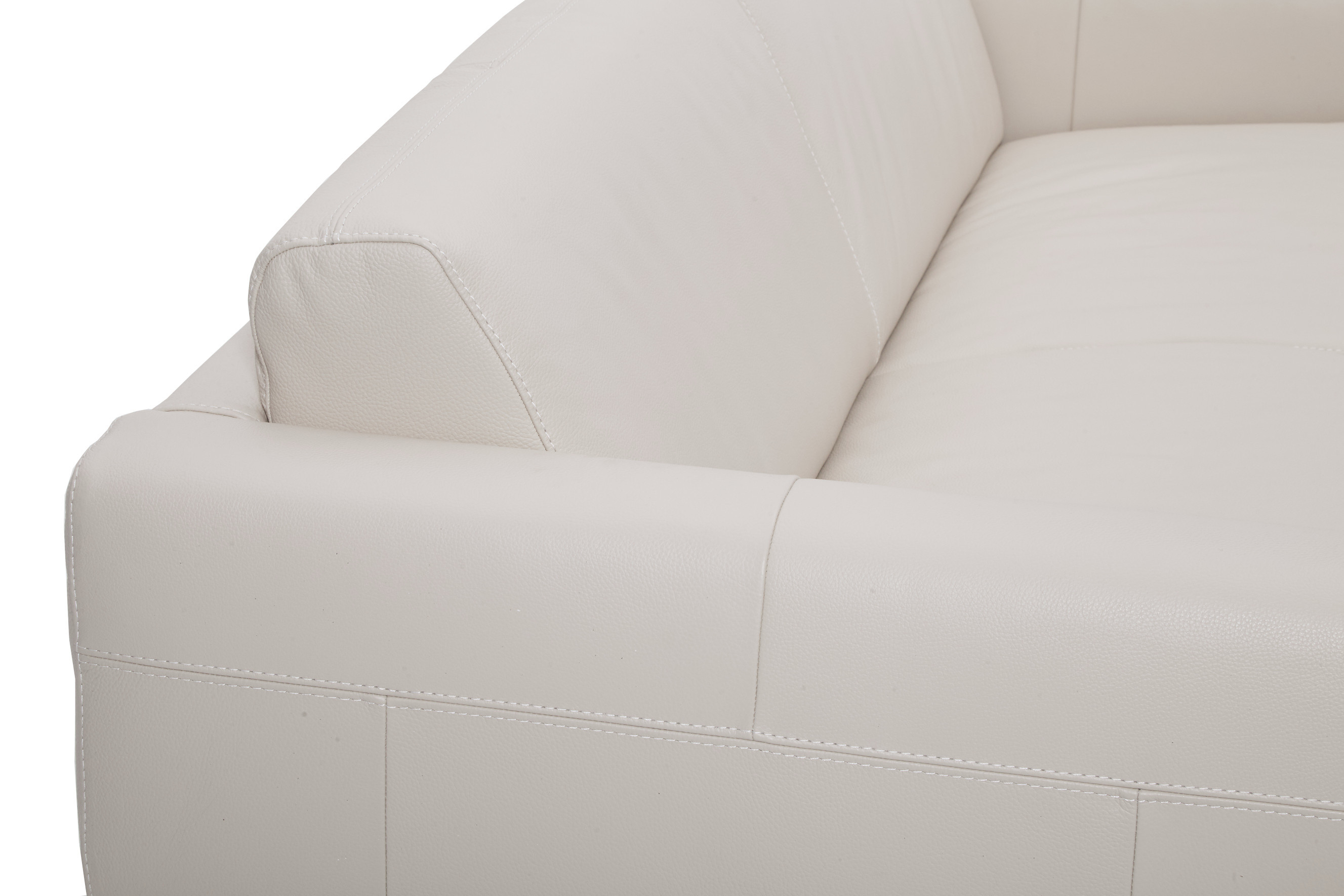 Visconti Leather Sofa Bed - White