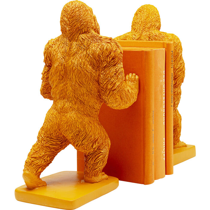 Orange Gorilla Bookends