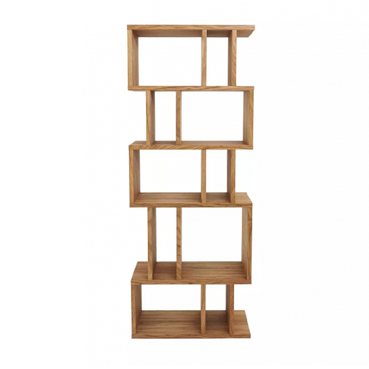 Darcy Alcove Shelving Unit - Light Oil Finish