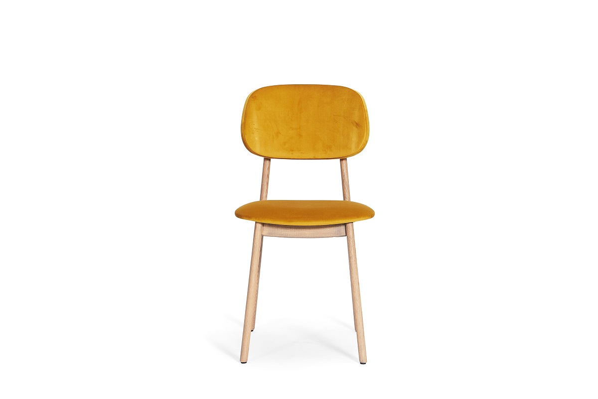 Hugo Saffron Velvet Dining Chair