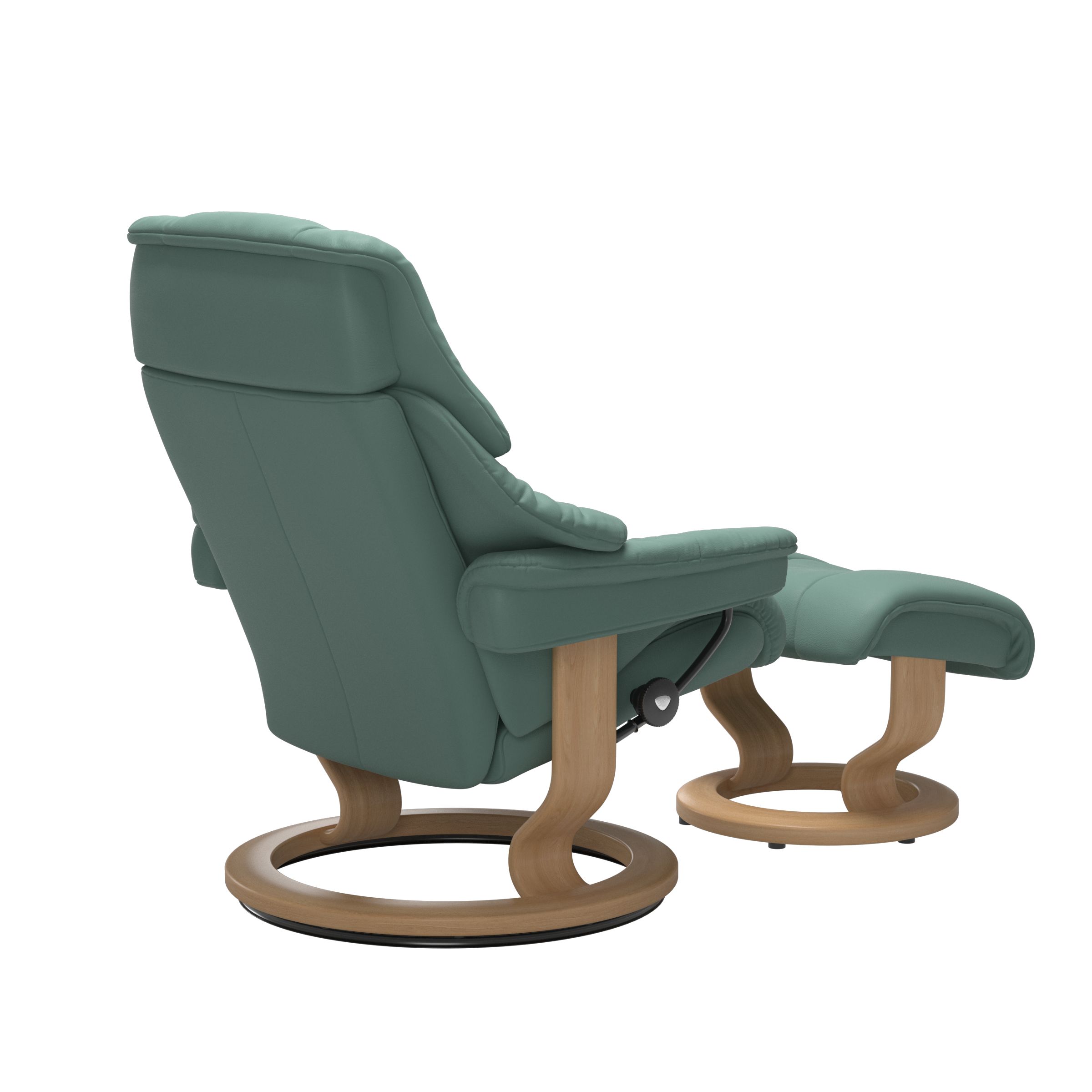 Stressless Reno Aqua Green Medium Recliner Caseys Furniture
